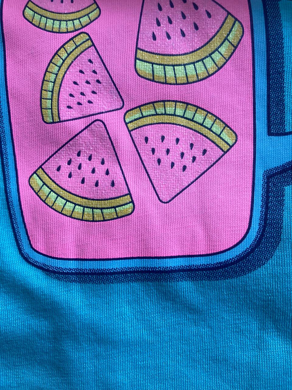 Girls Top watermelon Turquoise