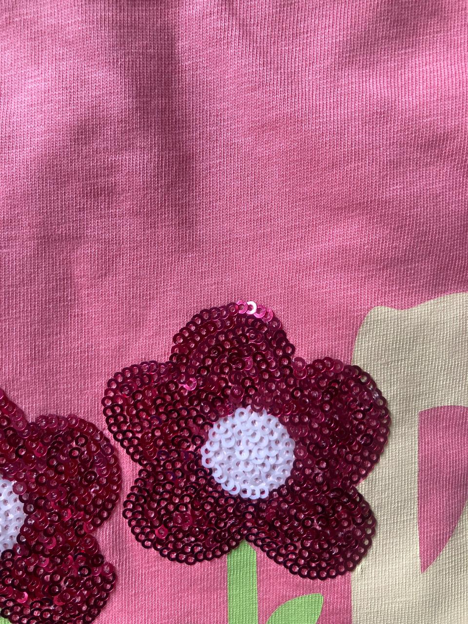 Girls Top GOOD Coral