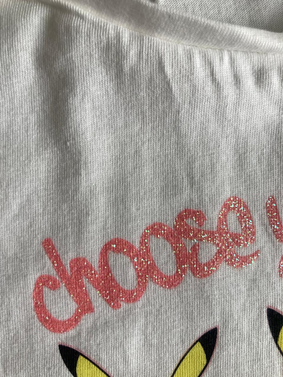 Girls Crop Top Choose Your Mood Beige