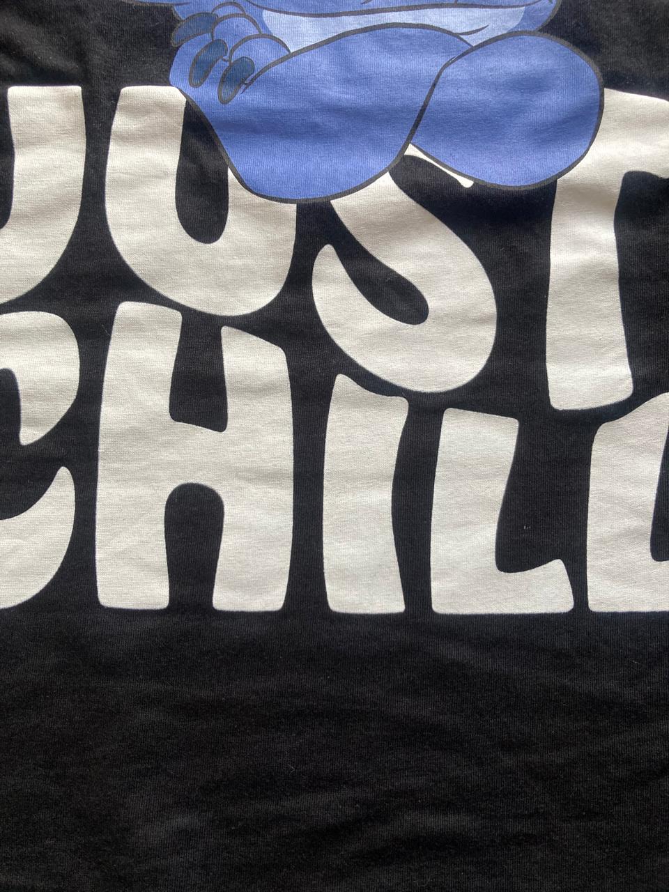 Girls Top Full Sleeve Just Chill Black